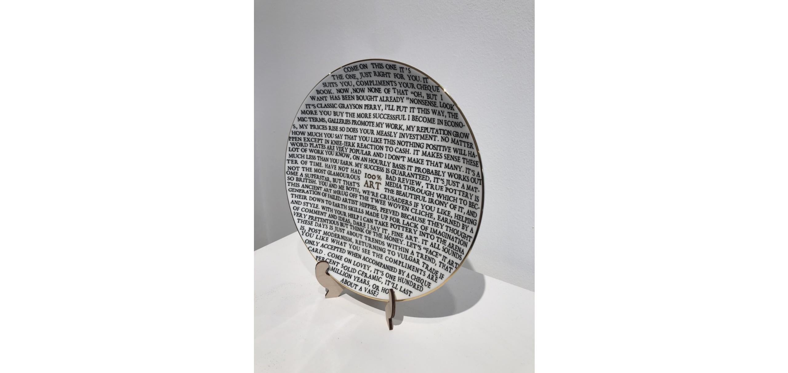 100% Piastra d'arte - Sculpture Contemporaneo di Grayson Perry