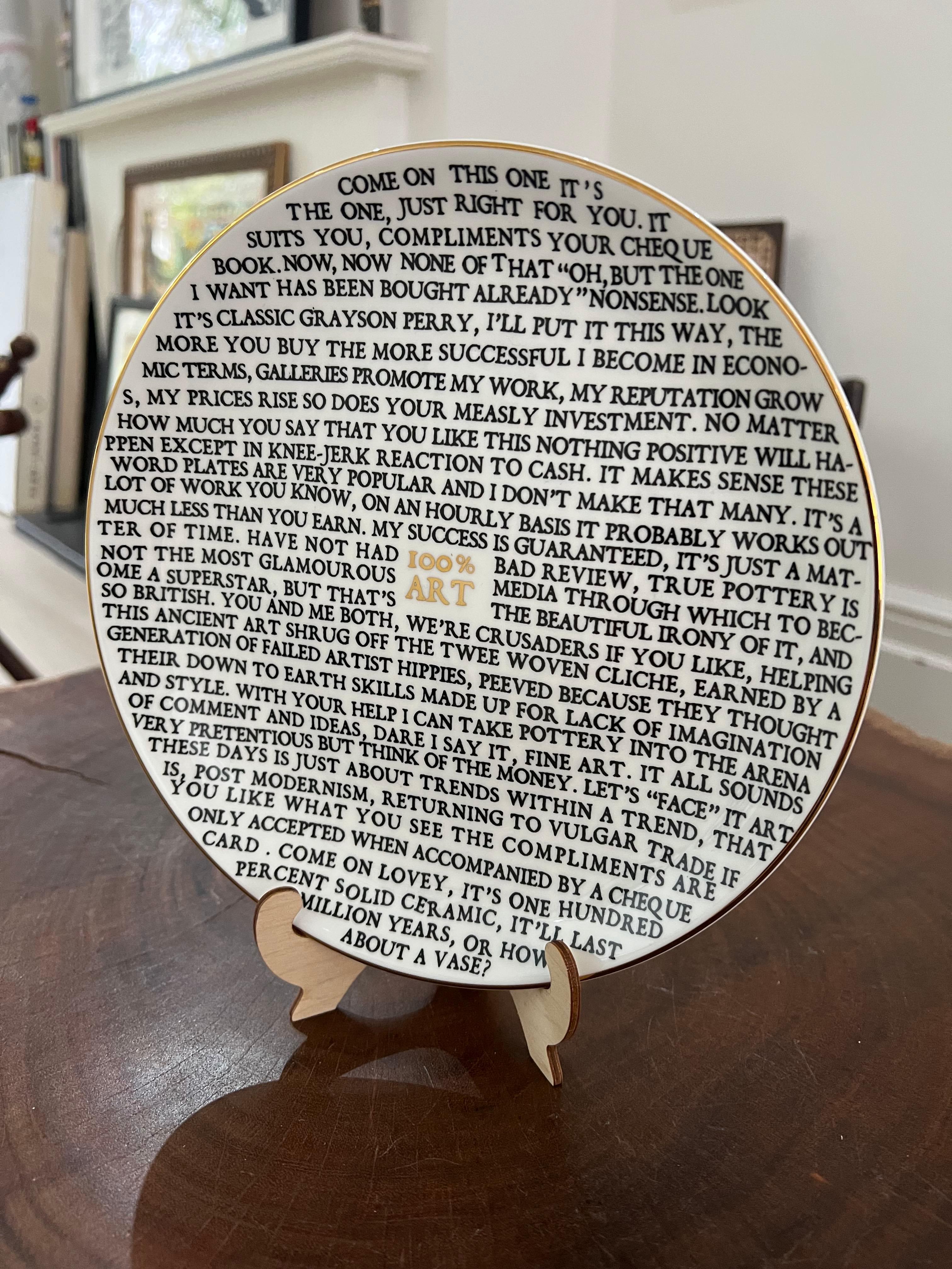 Grayson Perry - Plaque 100% Art en vente 2