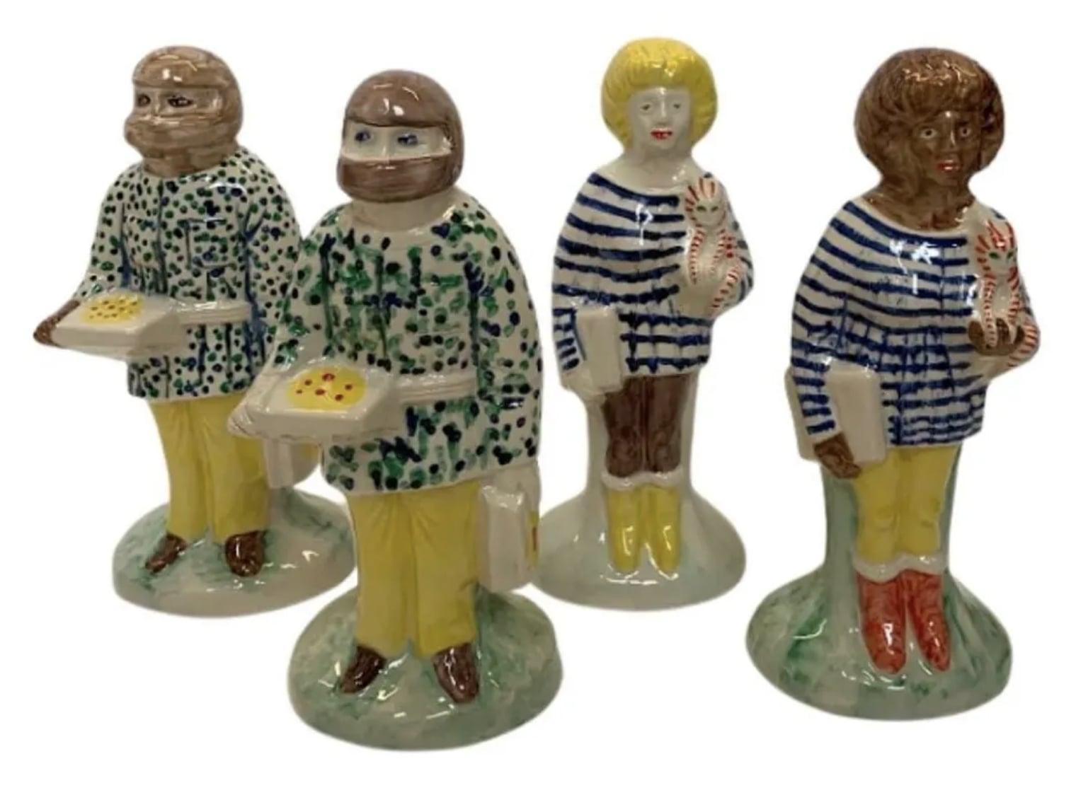 Key Workers (Full set of four sculptures)  - Sculpture by Grayson Perry