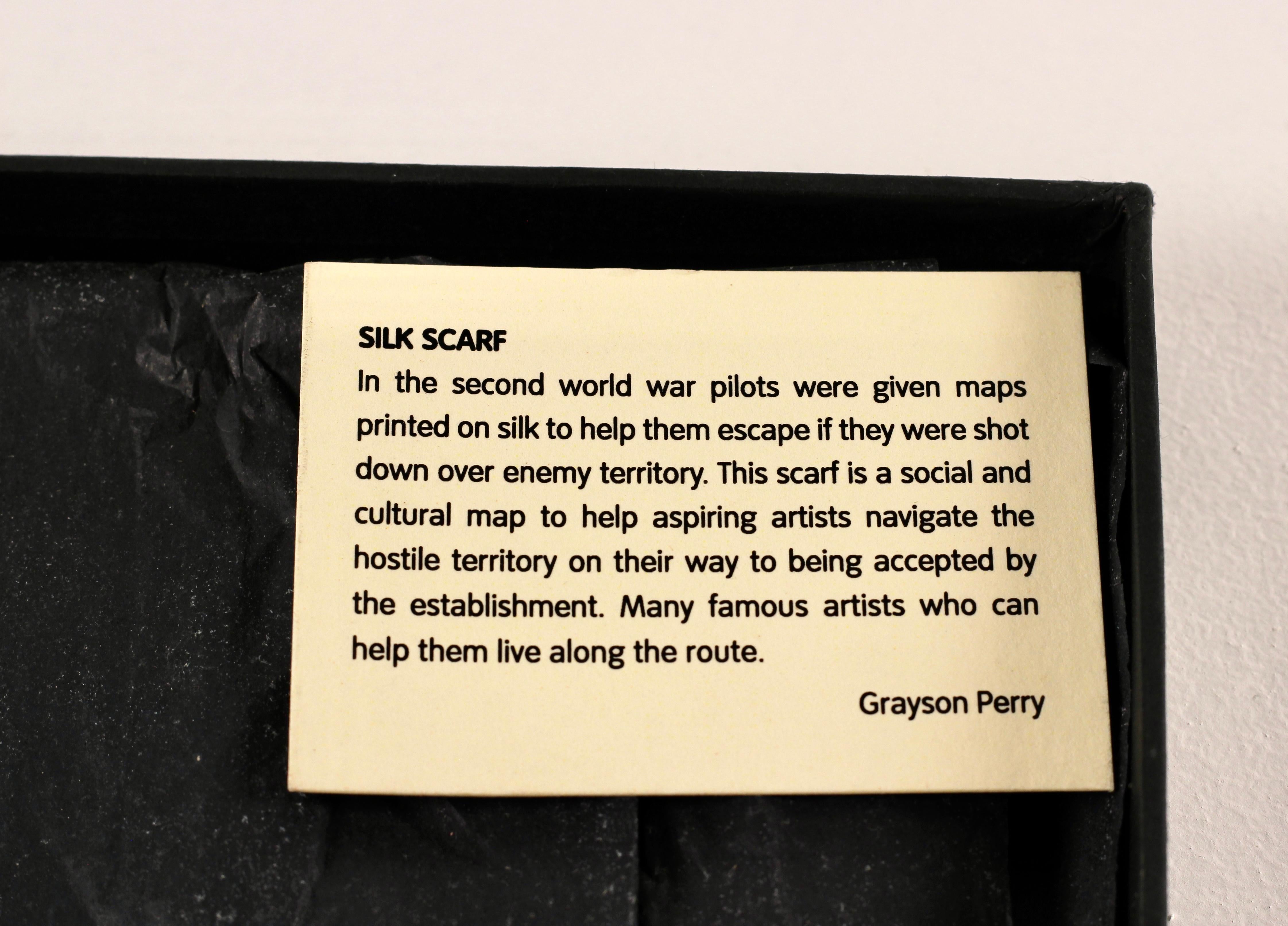 Grayson Perry framed silk scarf 2012 For Sale 9