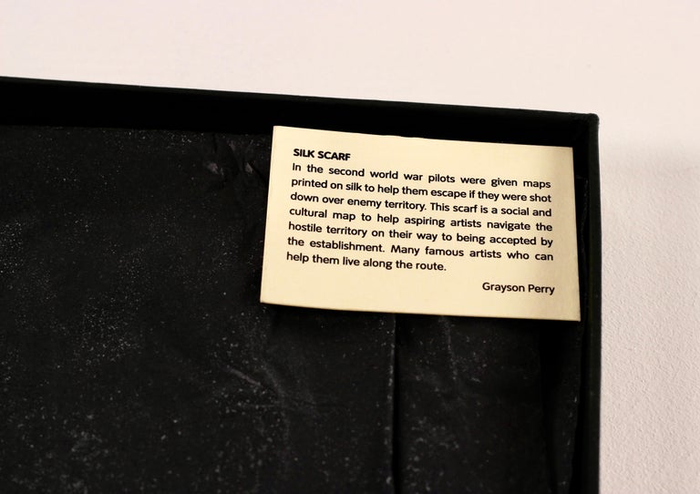 Grayson Perry framed silk scarf 2012 For Sale at 1stDibs