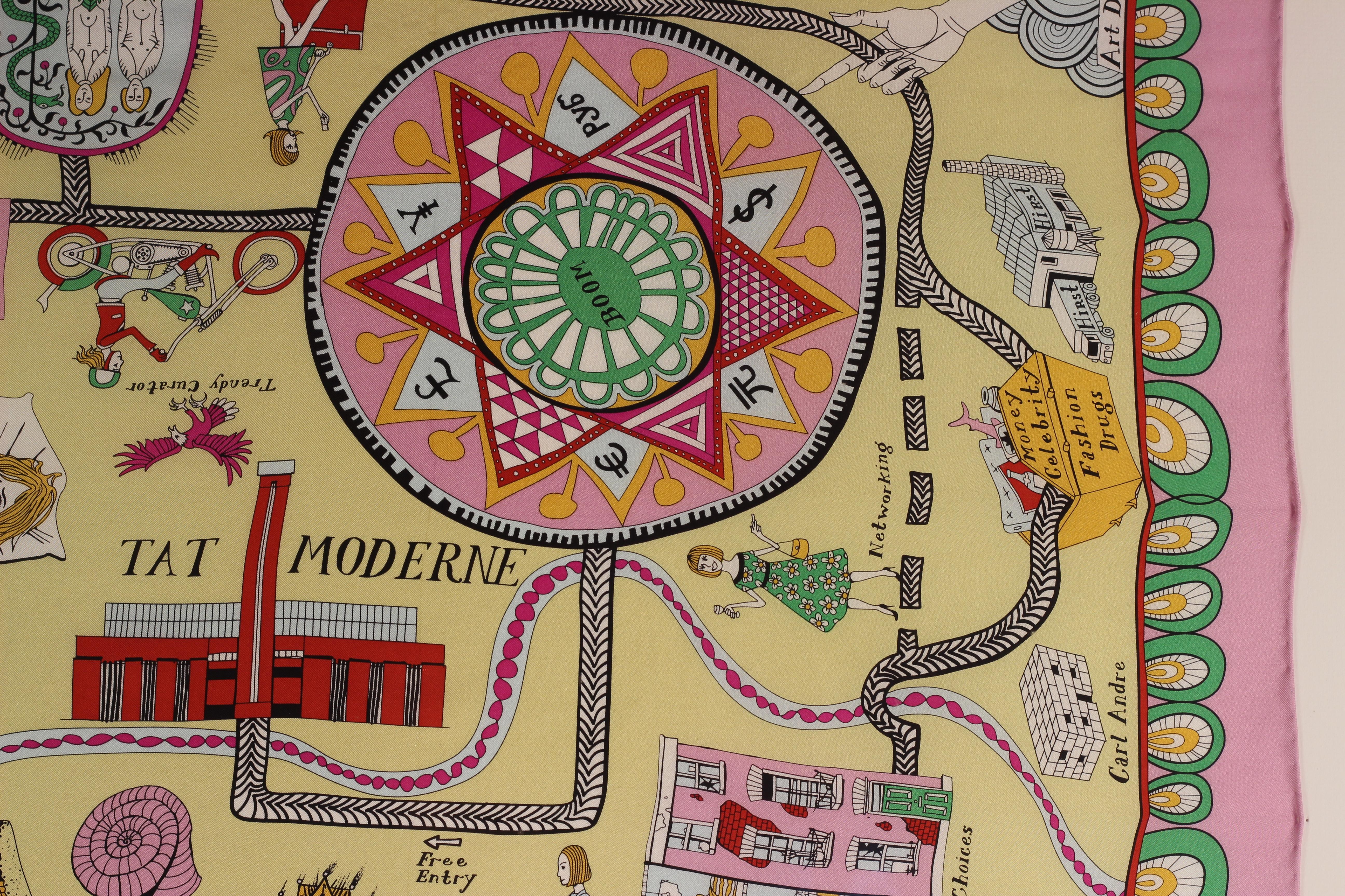 Grayson Perry framed silk scarf 2012 For Sale 1