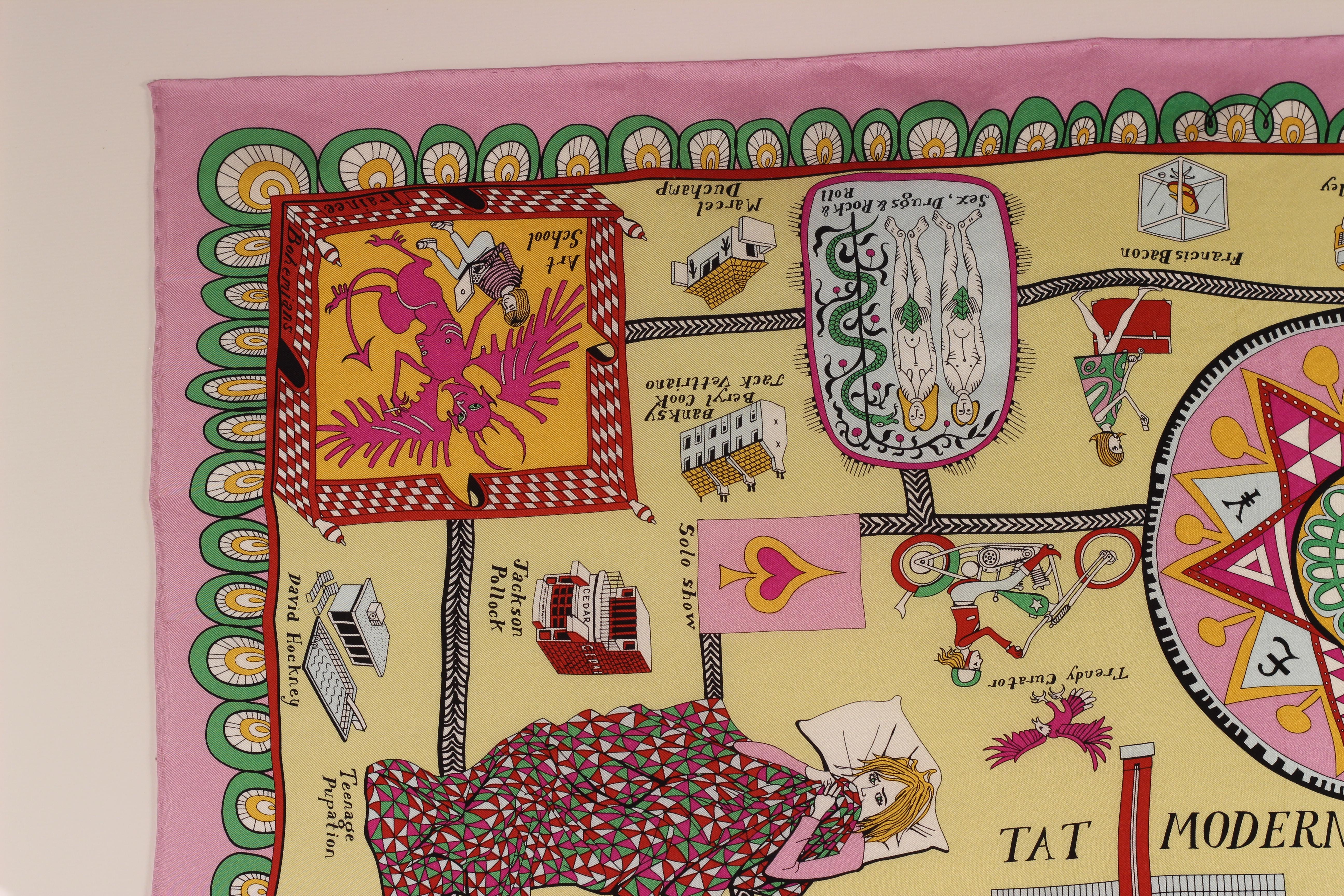 Grayson Perry framed silk scarf 2012 For Sale 2