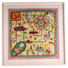 Grayson Perry framed silk scarf 2012