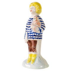 Grayson Perry, „Home Worker“, Staffordshire-Figur, „Design 4“, 2021