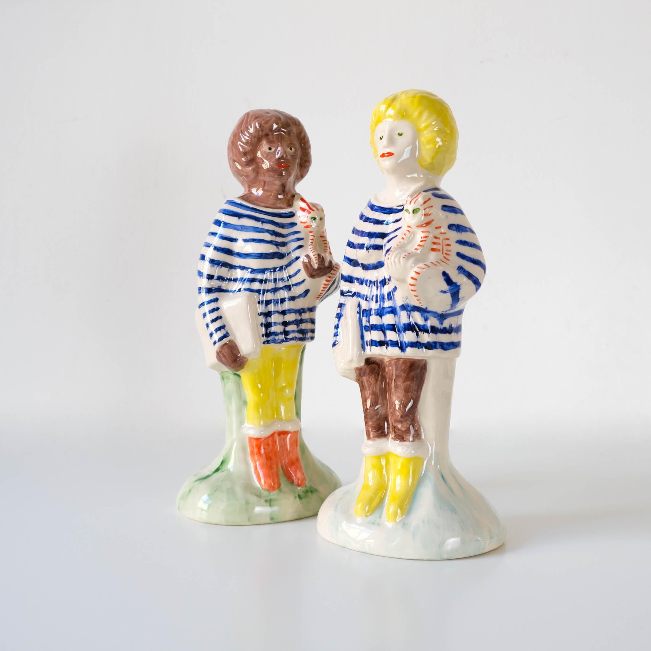 Ensemble complet de figurines de Staffordshire « Home Worker & Key Worker » (ou travailleur à domicile) de Grayson Perry Excellent état - En vente à London, GB
