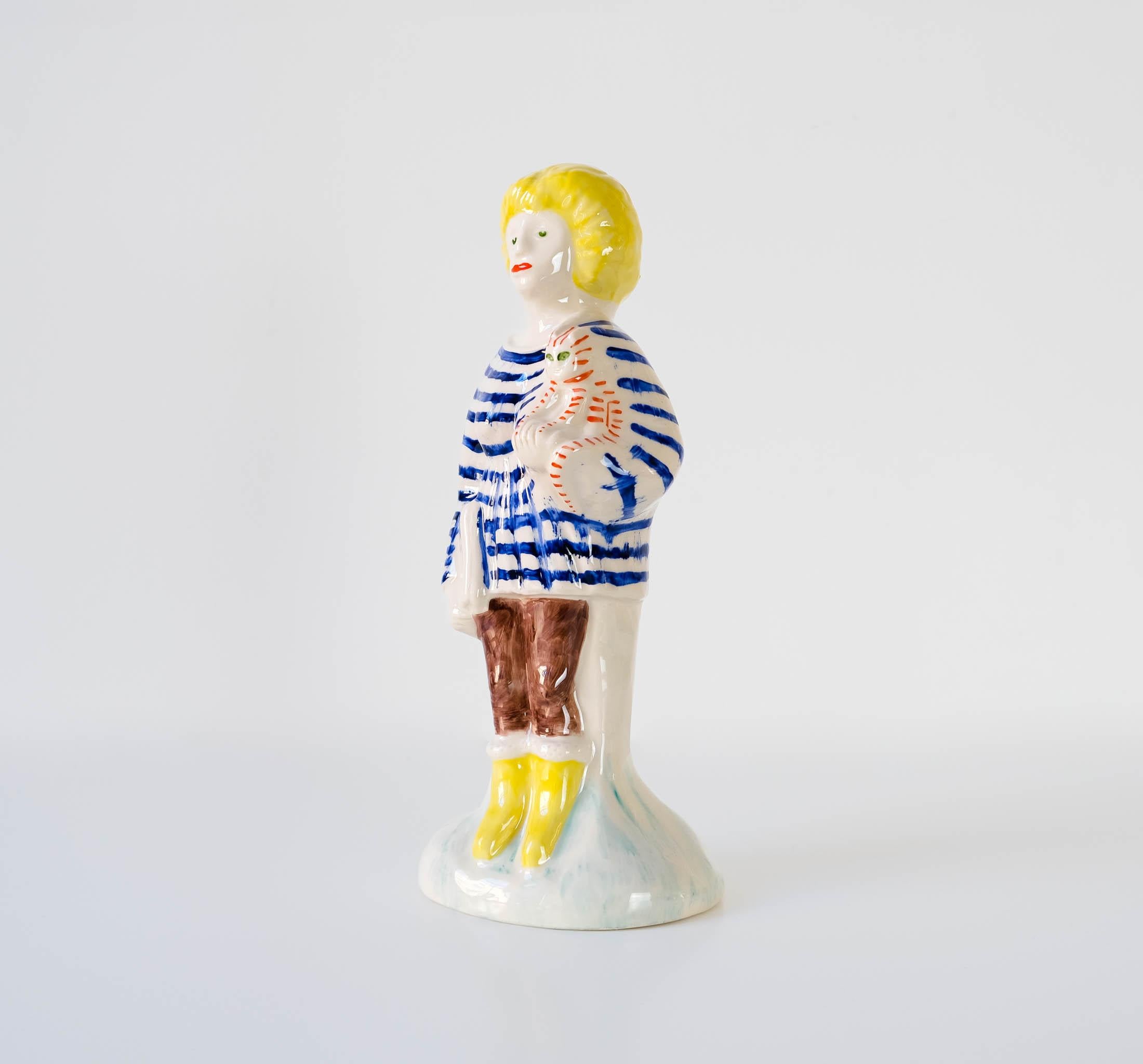 Ensemble complet de figurines de Staffordshire « Home Worker & Key Worker » (ou travailleur à domicile) de Grayson Perry en vente 1
