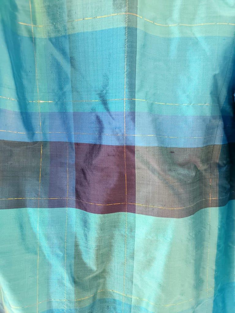 Grazia Fava Milan Silk Ruffle Blouse with Organza Collar, 1970s-1980s For Sale 10