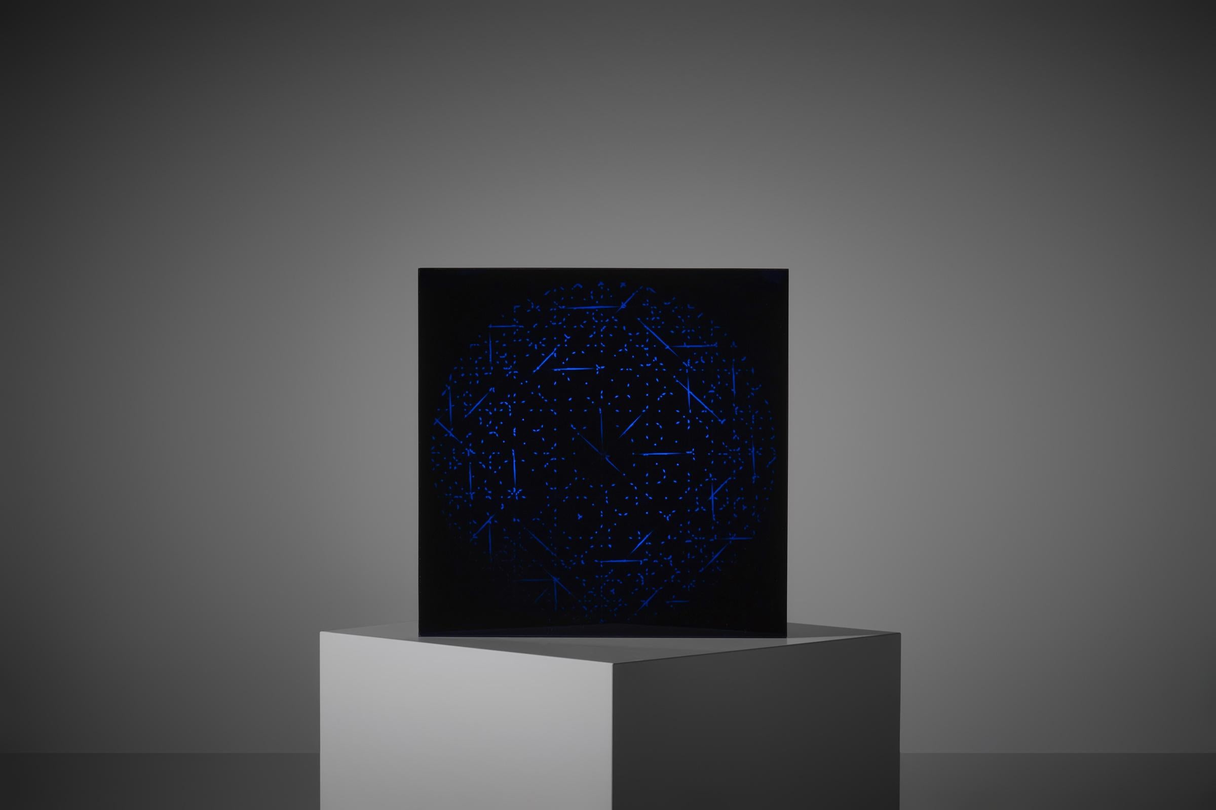 Acrylic Grazia Varisco Kinetic Light artwork 'Schemi luminosi variabili', Italy 1962 For Sale