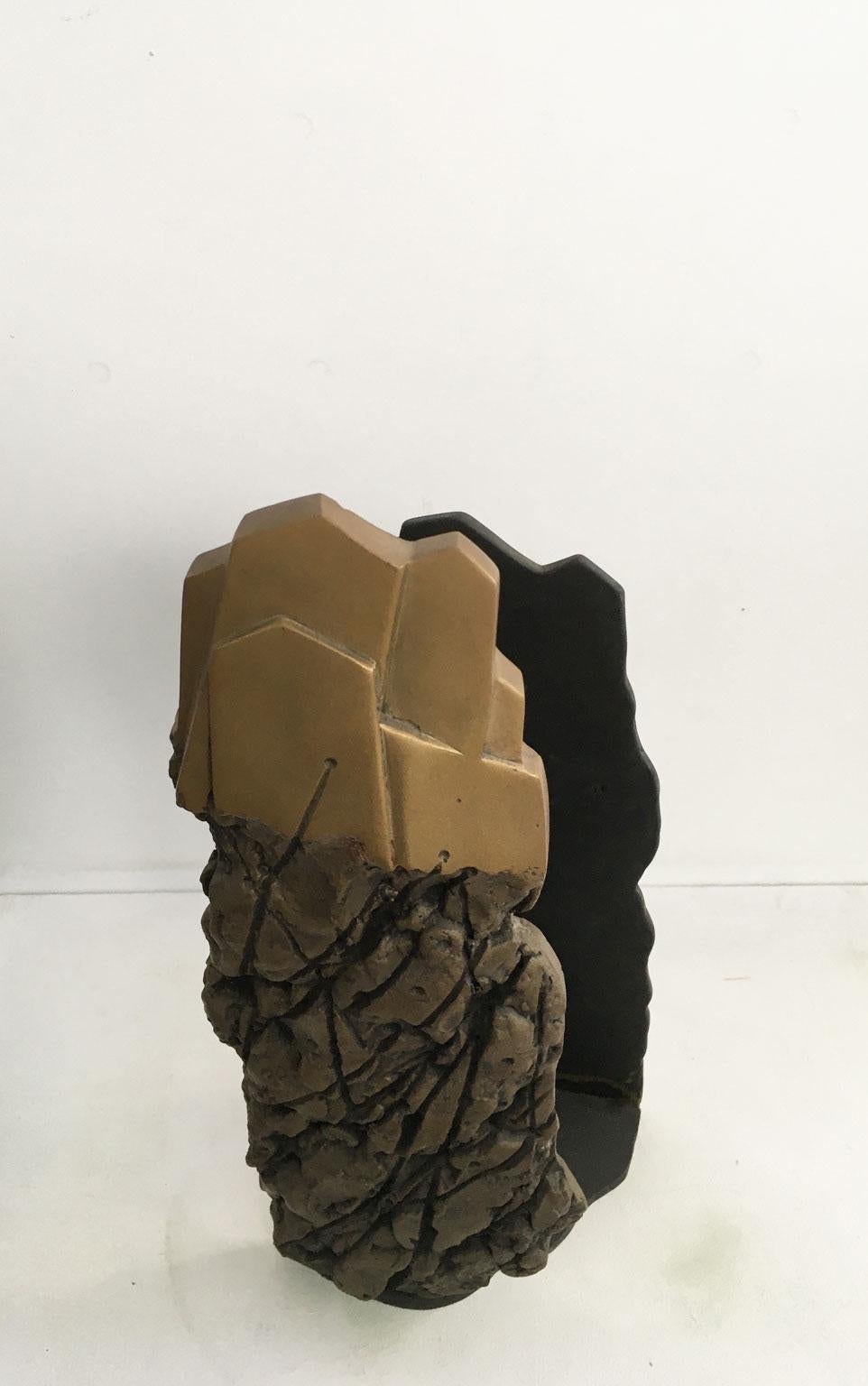 Sculpture abstraite en bronze Paesaggio con Ombra de Graziano Pompili, Italie, 1979 en vente 12