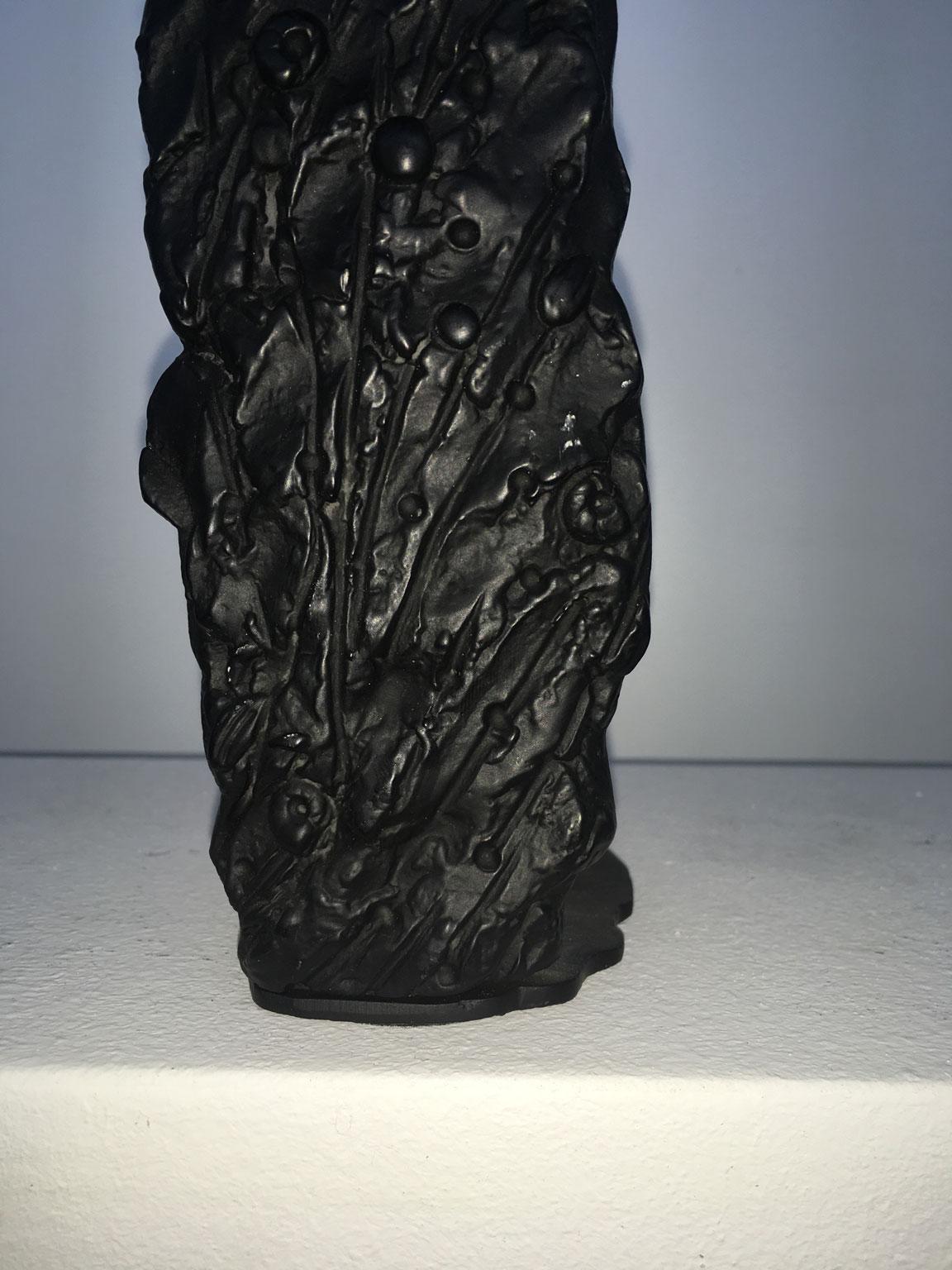 Sculpture abstraite noire post-moderne en bronze, Italie, 1980  Serre-livres Graziano Pompili en vente 17