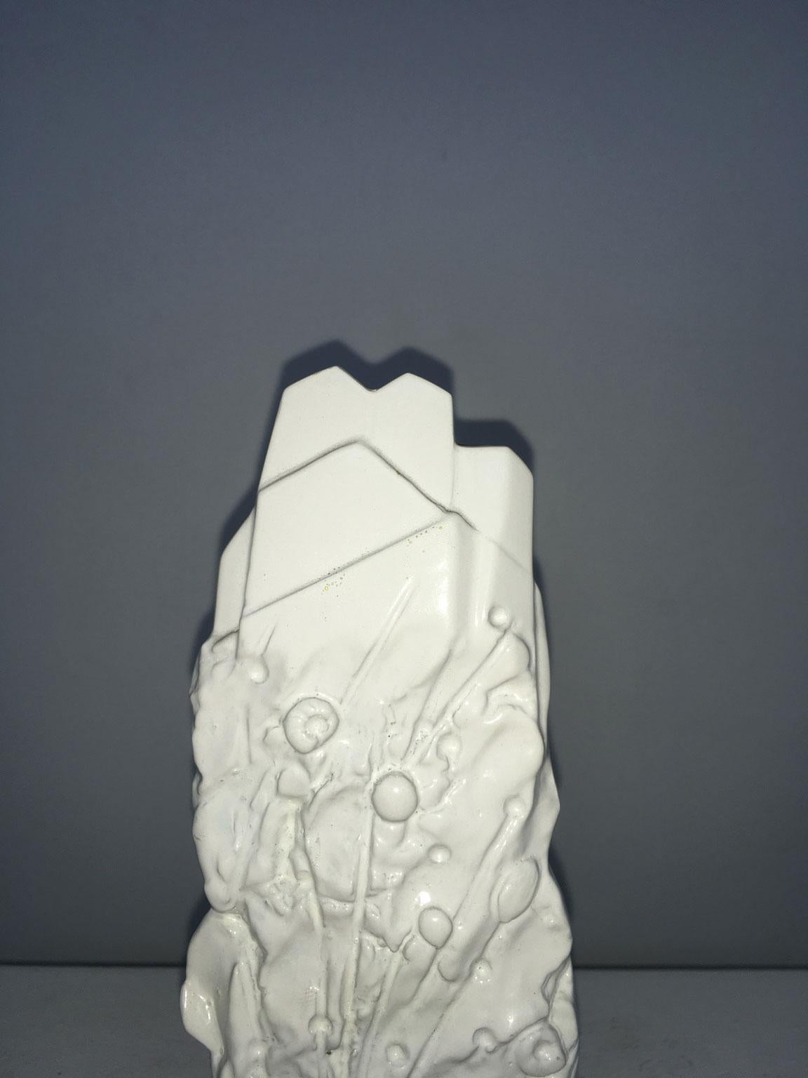 Abstrakte Skulptur „Paesaggio con Ombra“ aus weißer Bronze von Graziano Pompili im Angebot 10