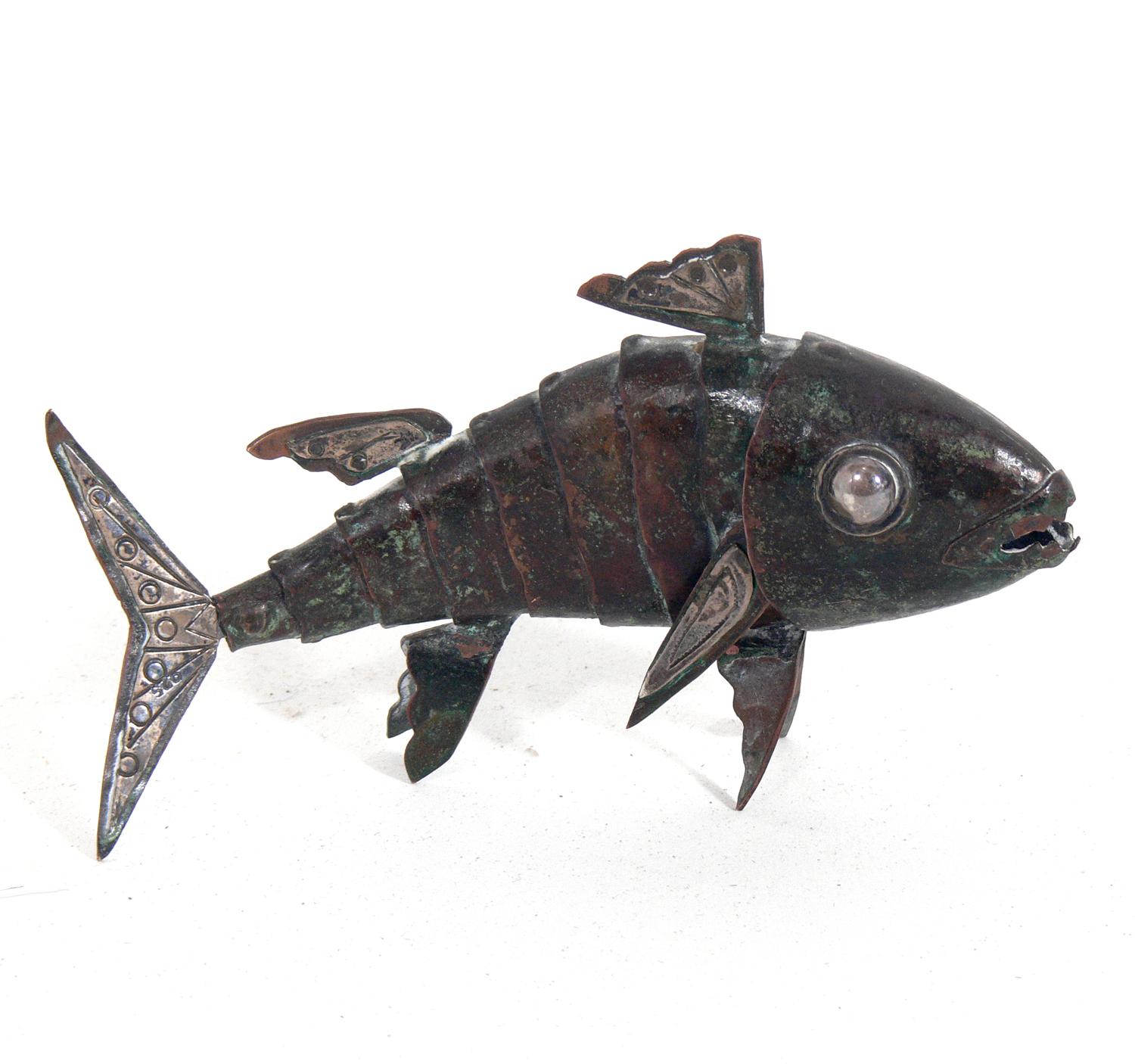 Peruvian Graziella Laffi Articulated Fish Sculptures