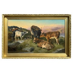 "Grazing in the Highlands" by George William Horlor