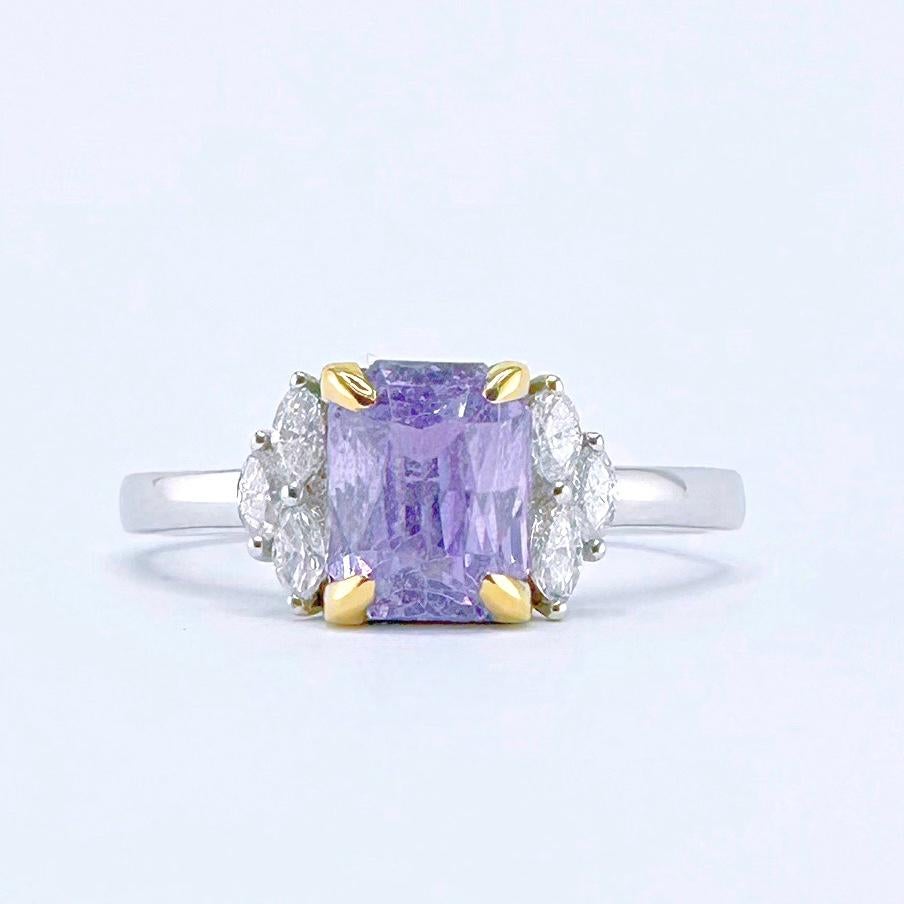 GRC Certified Light Purple Sapphire 18K White Gold Ring with Diamonds

1 Light Purple Sapphire - 1.32 CT
GRC Certification

Diamonds - 0.06 CT
18K Gold - 1.93 GM