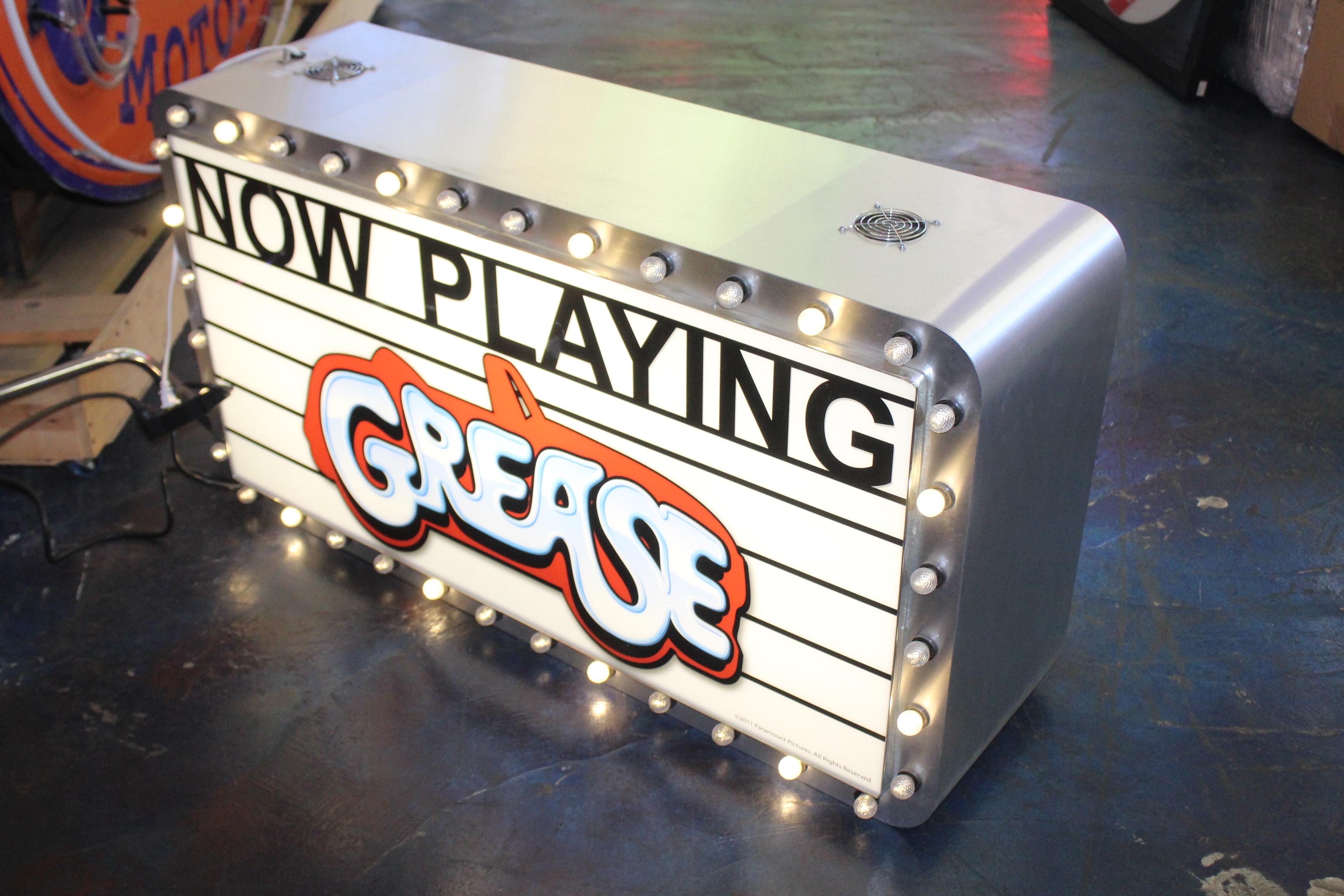 Grease Marquee Double Sided Light Up Sign For Sale 5