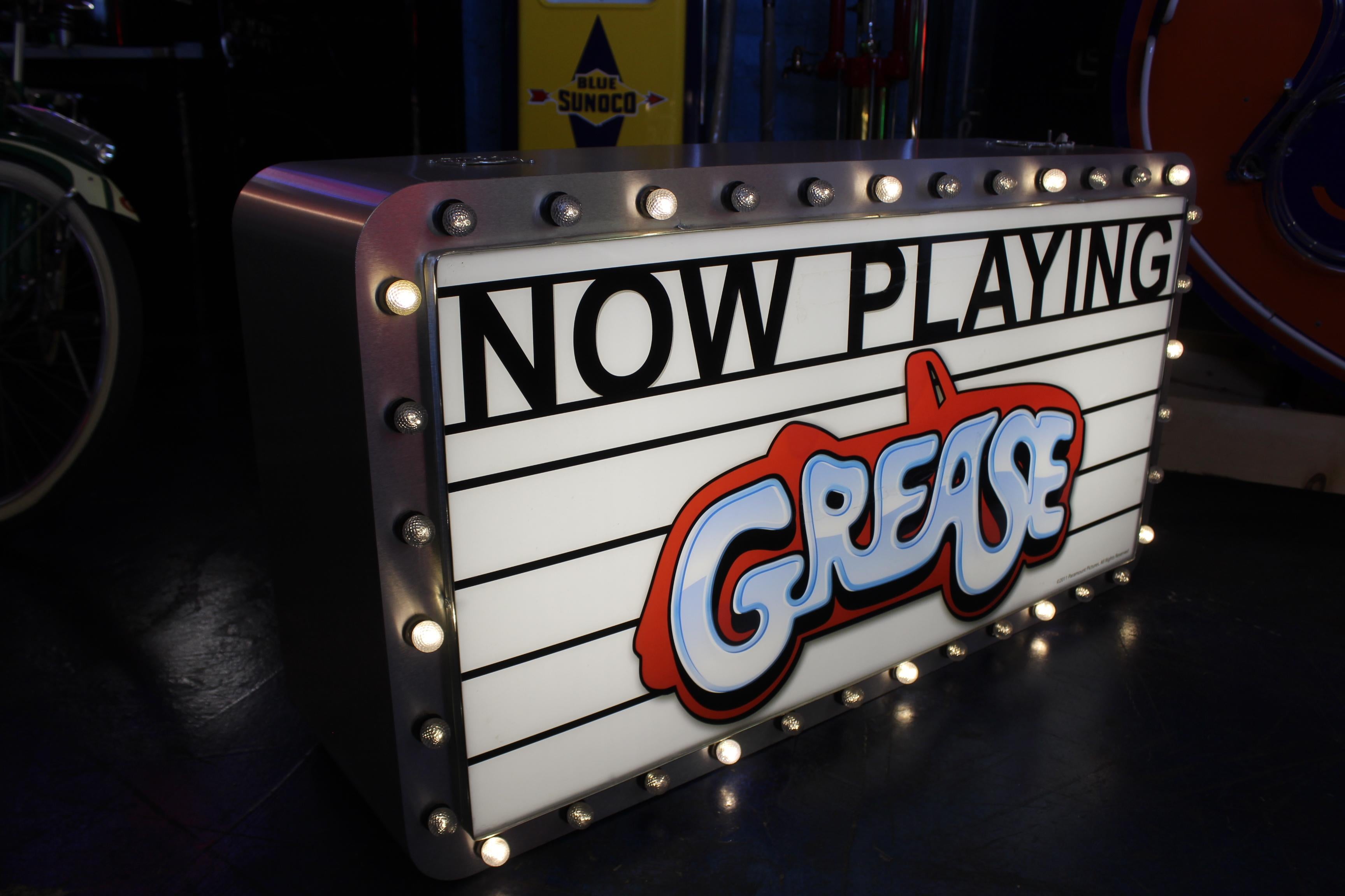 Grease Marquee Double Sided Light Up Sign For Sale 9
