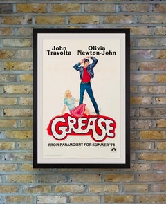 'Grease' Original Vintage Movie Poster by Linda Fennimore, American, 1978