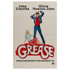 'Grease' Original Vintage Movie Poster by Linda Fennimore, American, 1978