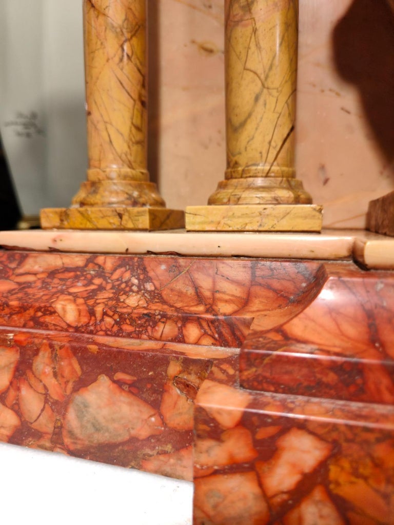 Great 19th Century Marble Clock For Sale at 1stDibs