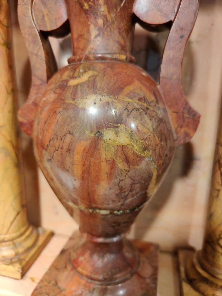 Great 19th Century Marble Clock For Sale at 1stDibs