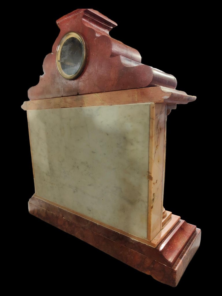 Great 19th Century Marble Clock For Sale at 1stDibs