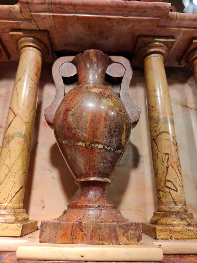 Great 19th Century Marble Clock For Sale at 1stDibs