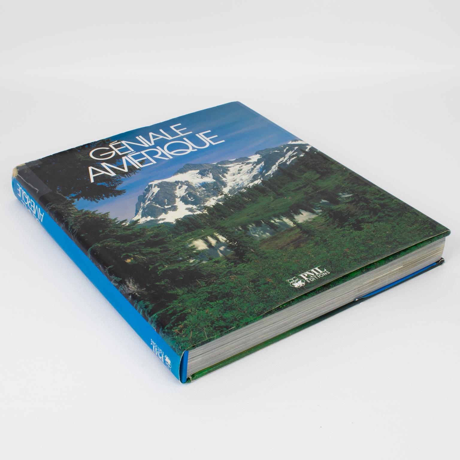 Geniale Amerique, livre français des Editions PML, 1988.
L'Amérique est une terre riche et immense, d'une beauté incroyable, parfois encore primitive ; un continent complexe en pleine évolution, mais dont l'âme reste essentiellement
