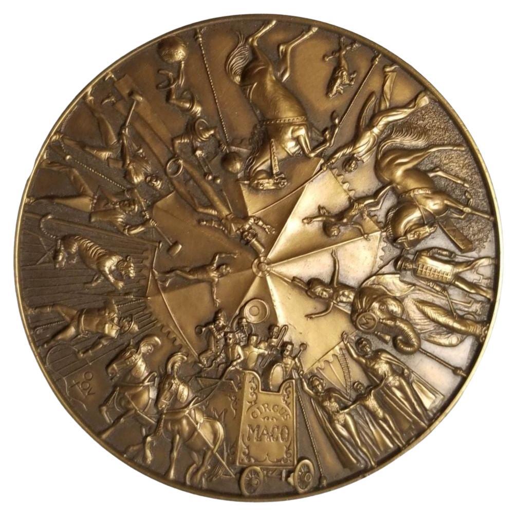 Great American Circus Calendar Medal by Marcel Jovine For Sale