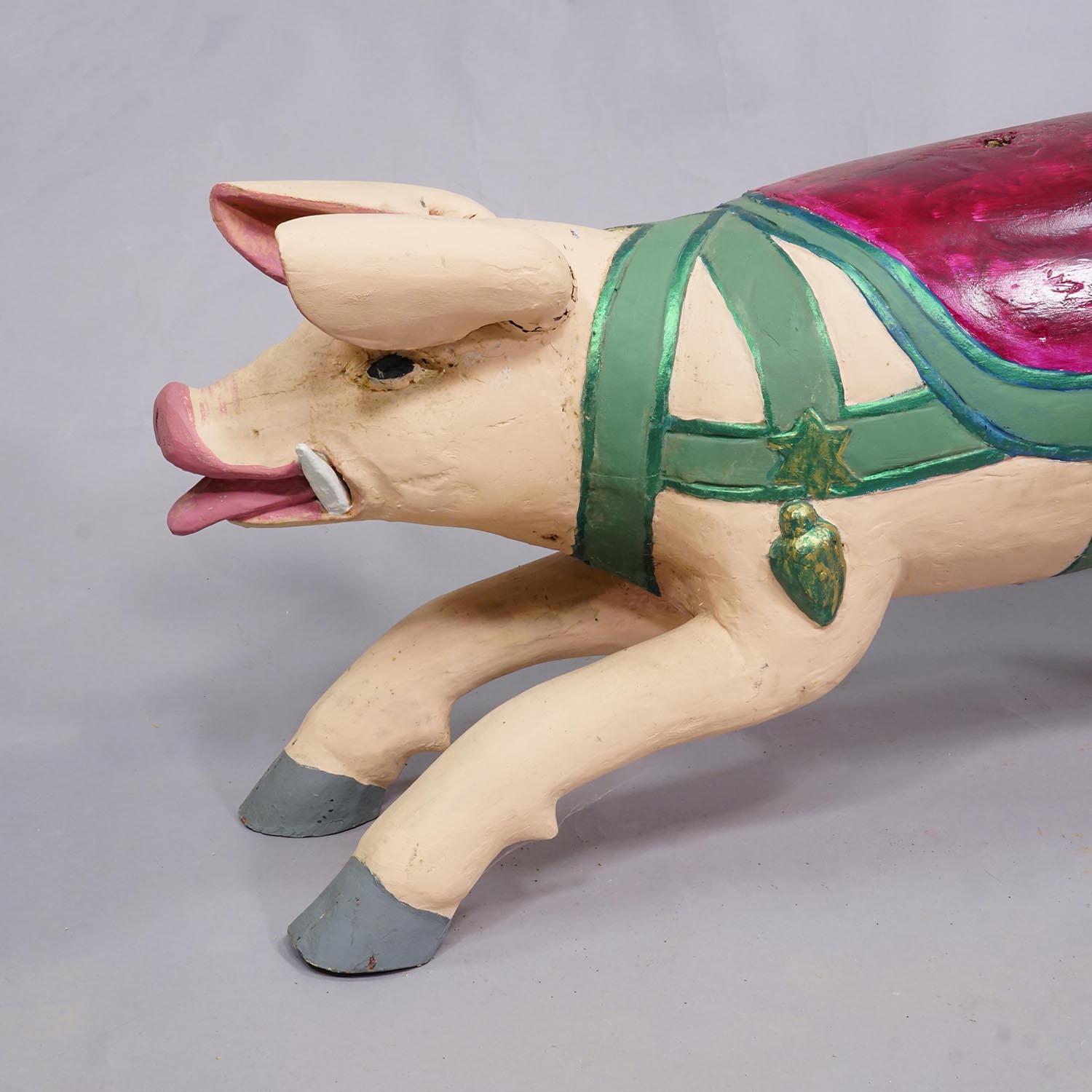 Autre Superbe carrousel ancien pour enfants, cochon, Allemagne vers les années 1920 en vente