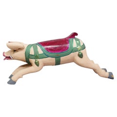 Great Antique Children Carousel Pig, Germany ca. 1920s