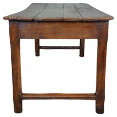 Great Retro French dining table with an amazing top, late 18th century