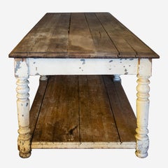 Great Antique French Farm / Draping Table