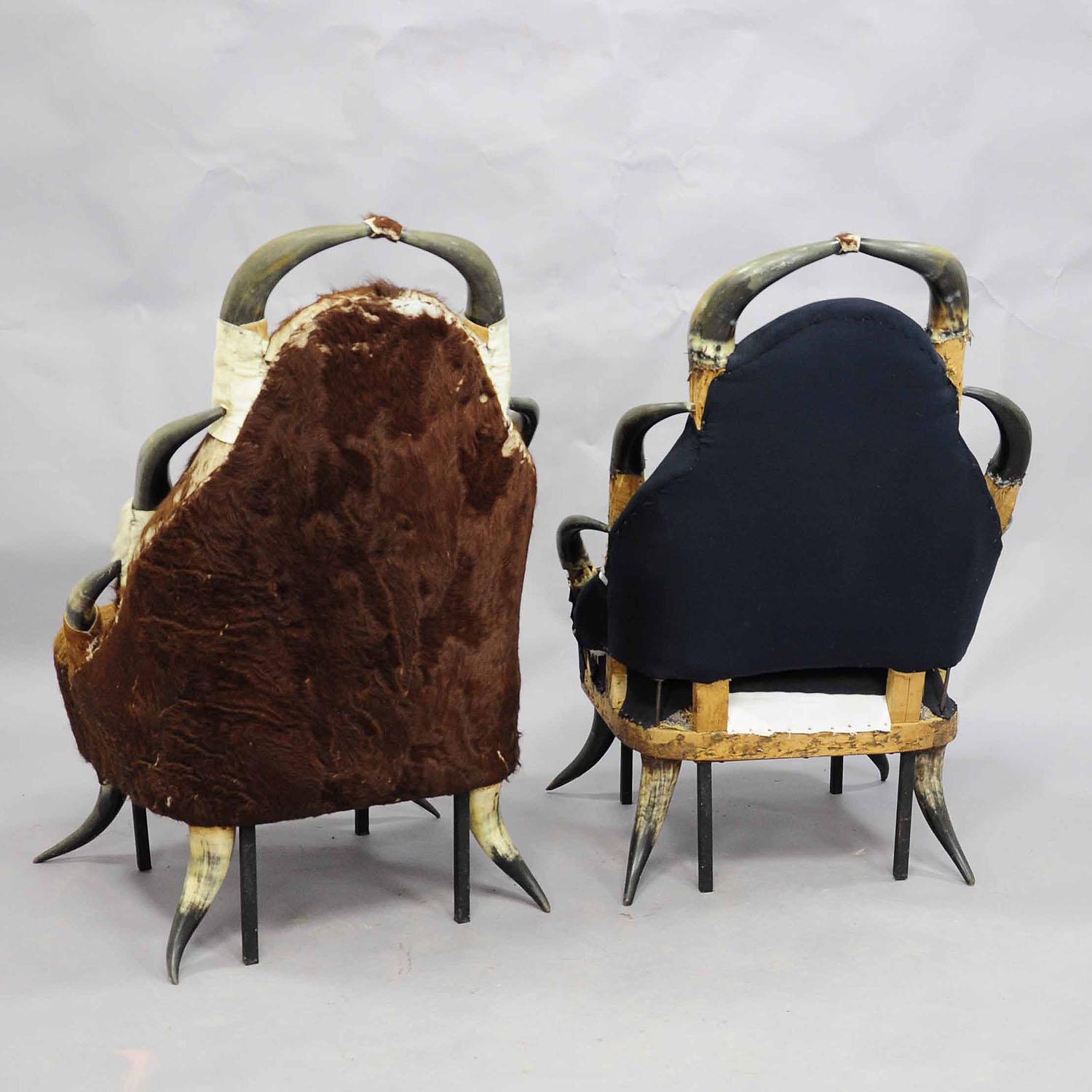 Autrichien Great Antique Horn Chairs, Austria ca. 1870 en vente