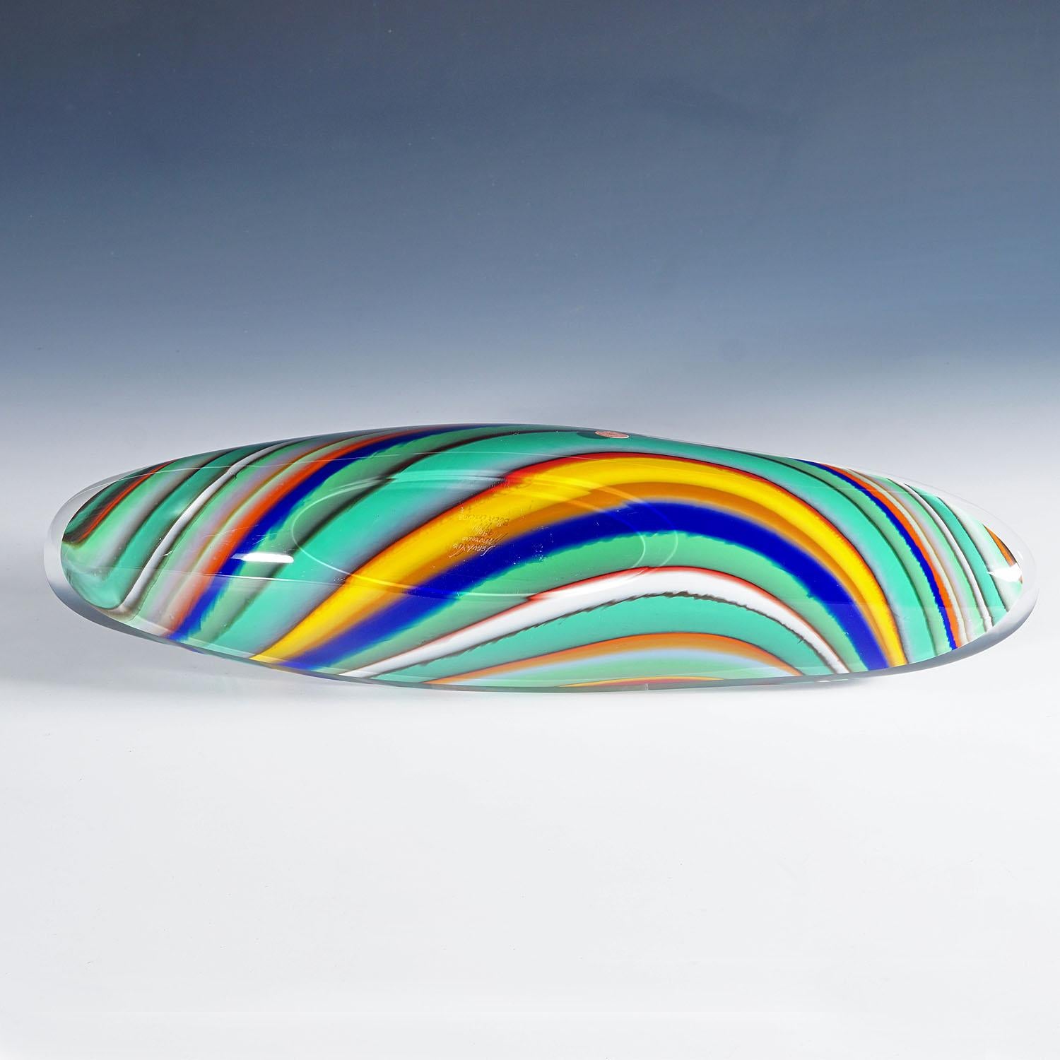 Centre de table en verre d'art de Seguso Vetri D'Arte, Murano en vente 3
