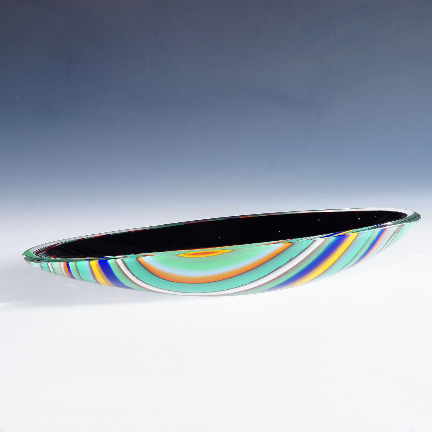 Fin du 20e siècle Centre de table en verre d'art de Seguso Vetri D'Arte, Murano en vente