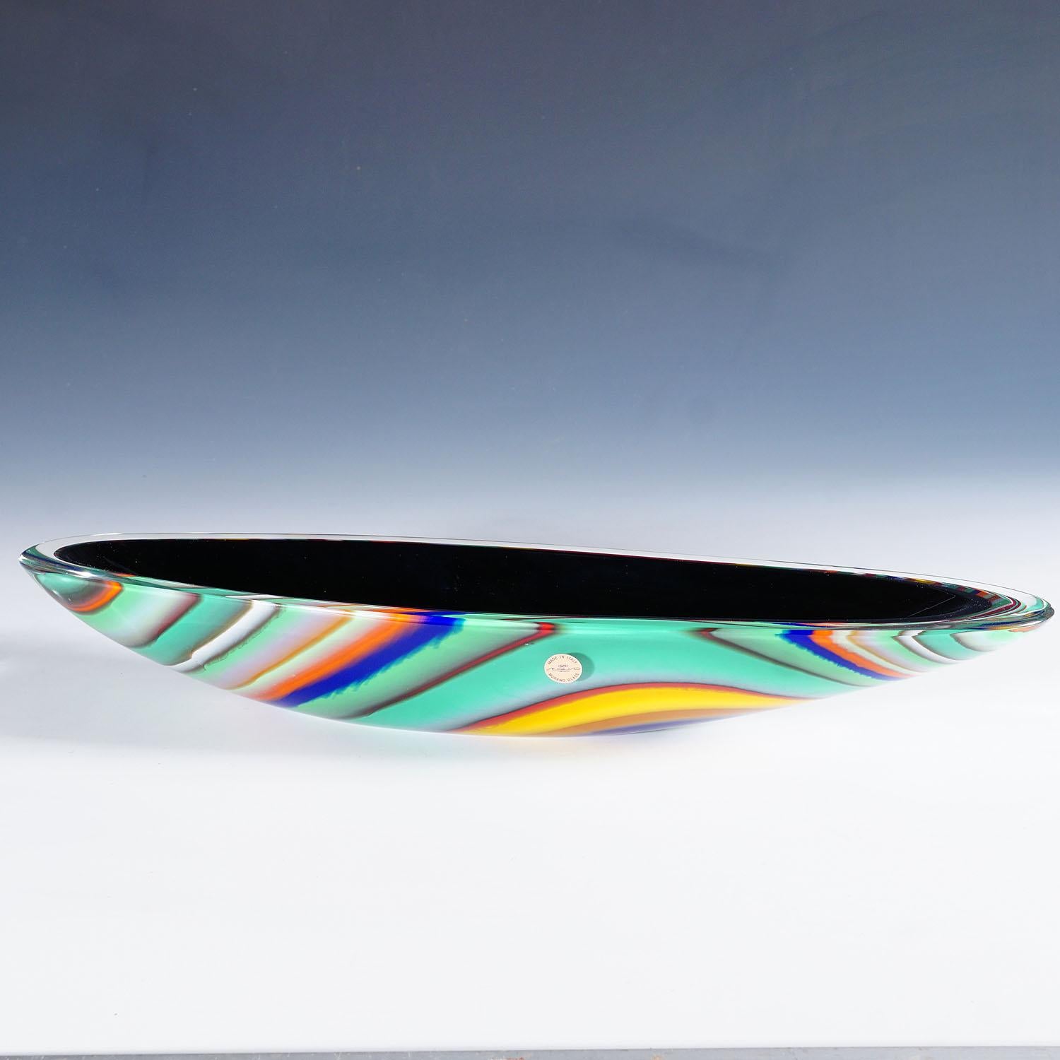 Verre d'art Centre de table en verre d'art de Seguso Vetri D'Arte, Murano en vente