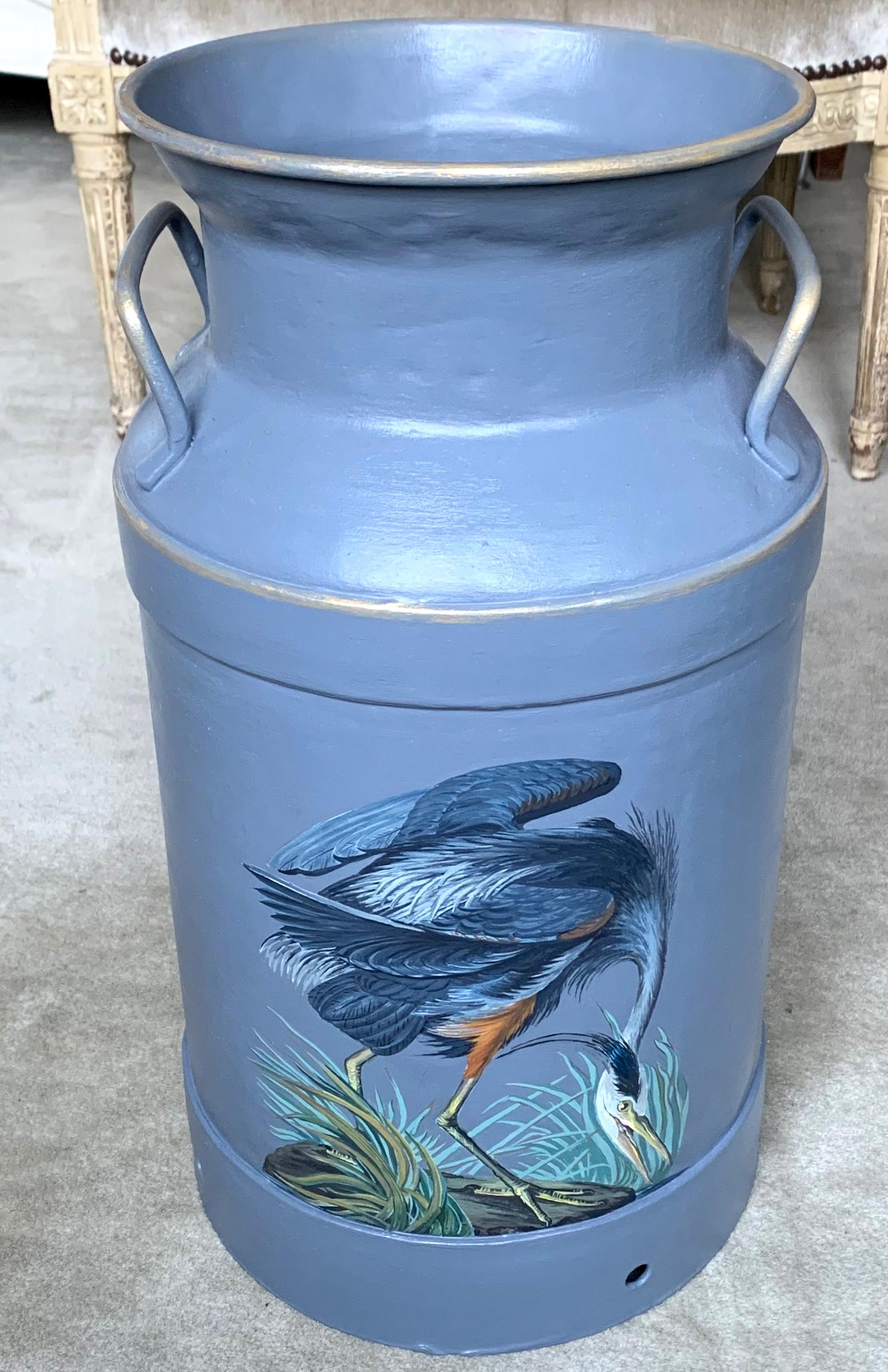 Great Blue Heron Umbrella Stand In Good Condition For Sale In New York, NY