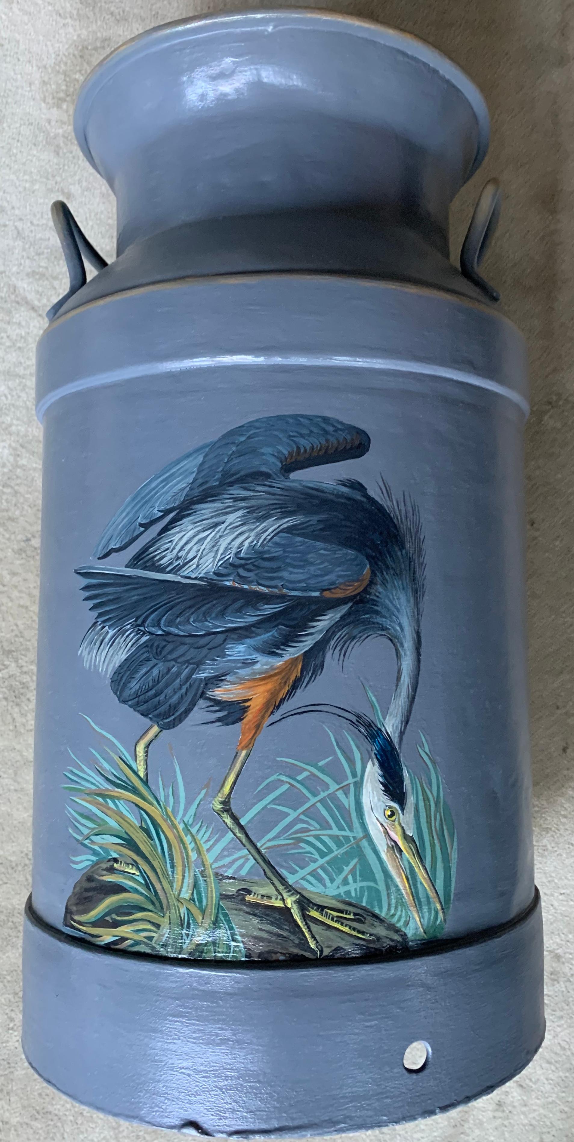 Great Blue Heron Umbrella Stand For Sale 1