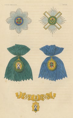 Great Britain, Orders of the Thistle and Saint Patrick, Plate XXXIII, 1844