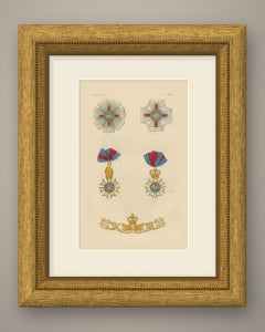 Great Britain, St Michael and St George Order, Plate XXXV, Wood Engraving, 1844