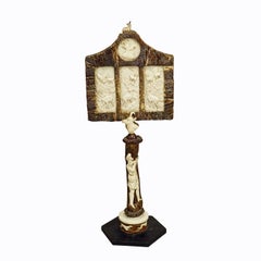 Great Carved Black Forest Horn Lithophany, Germany ca. 1840