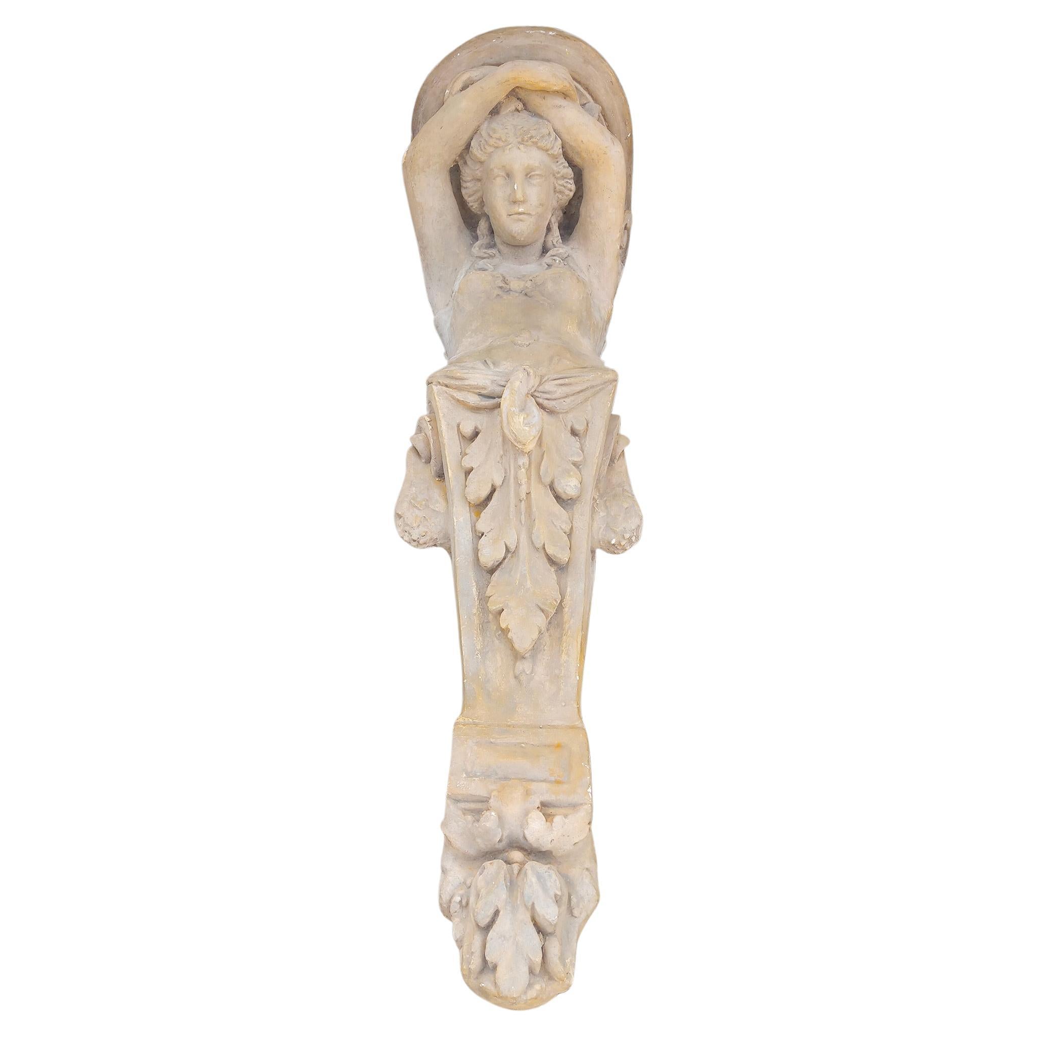 Great Caryatid women statue For Sale