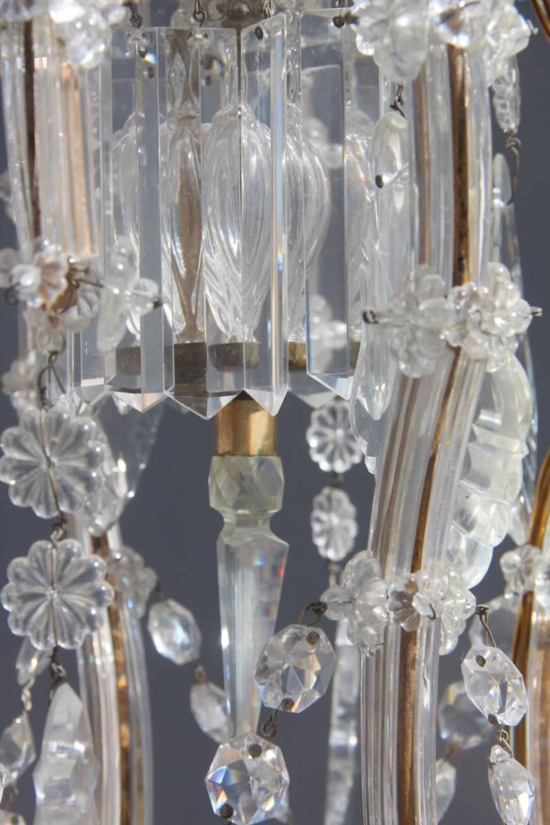 Great Chandelier Maria Theresa Design, 1950s For Sale 3