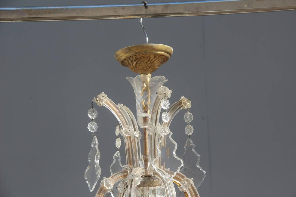 French Great Chandelier Maria Theresa Design, 1950s For Sale