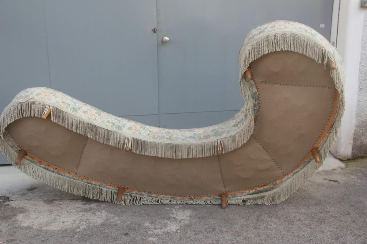 Great Curved Midcentury Boomerang Sofa Design Wood Feet Federico Munari Style  2