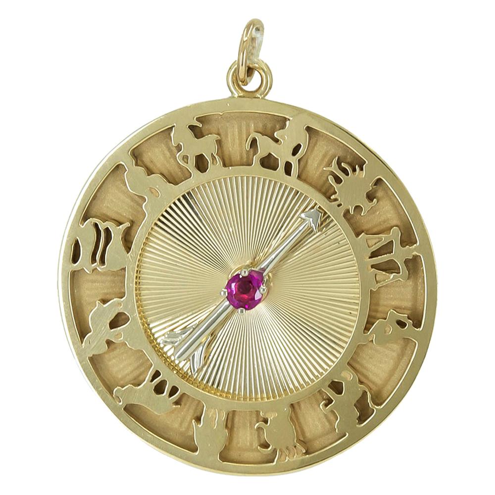 Great Dankner Gold Astrological Charm