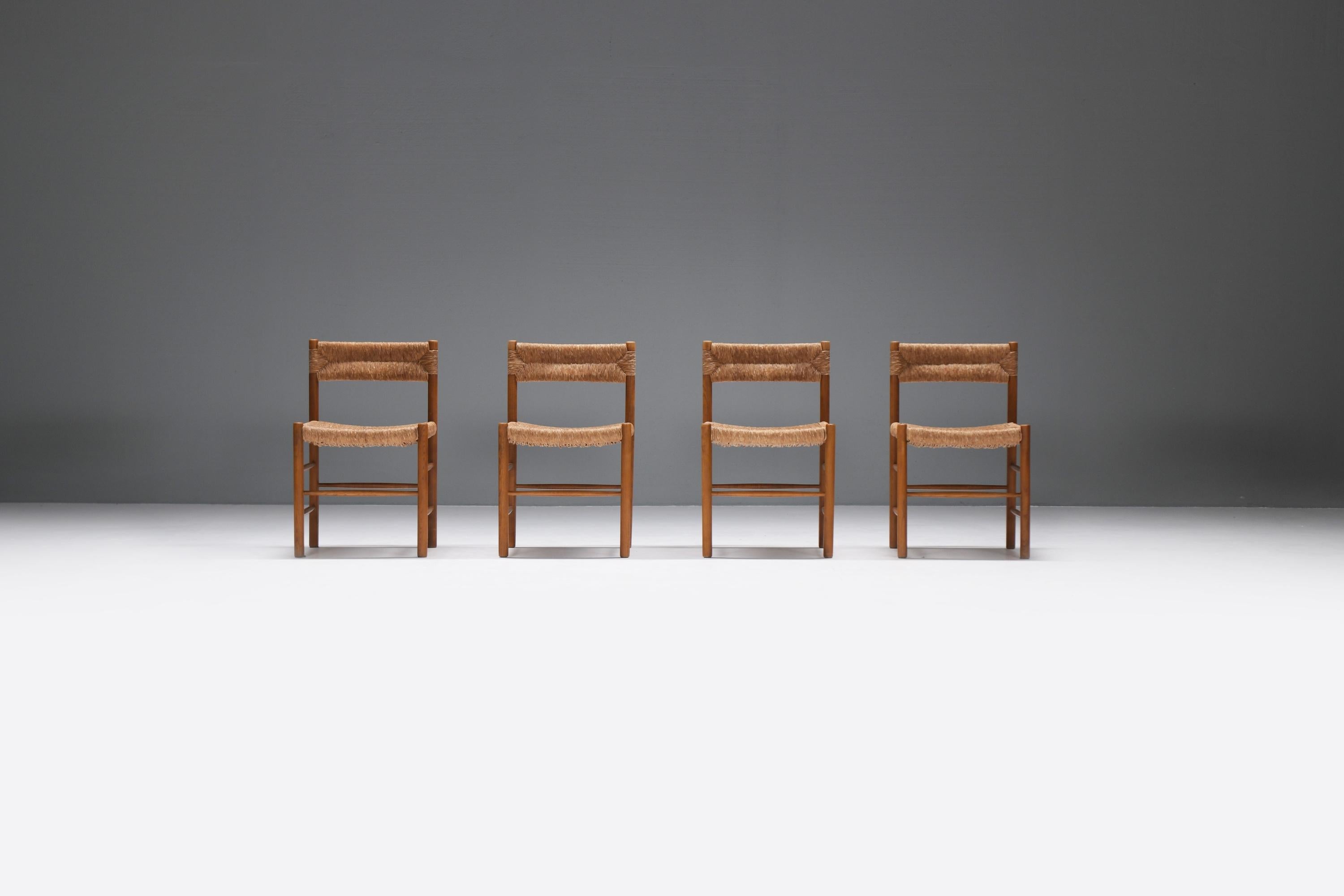 Mid-Century Modern Great Dordogne dining chairs by Charlotte Perriand /Robert Sentou - France For Sale