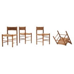 Great Dordogne dining chairs by Charlotte Perriand /Robert Sentou - France