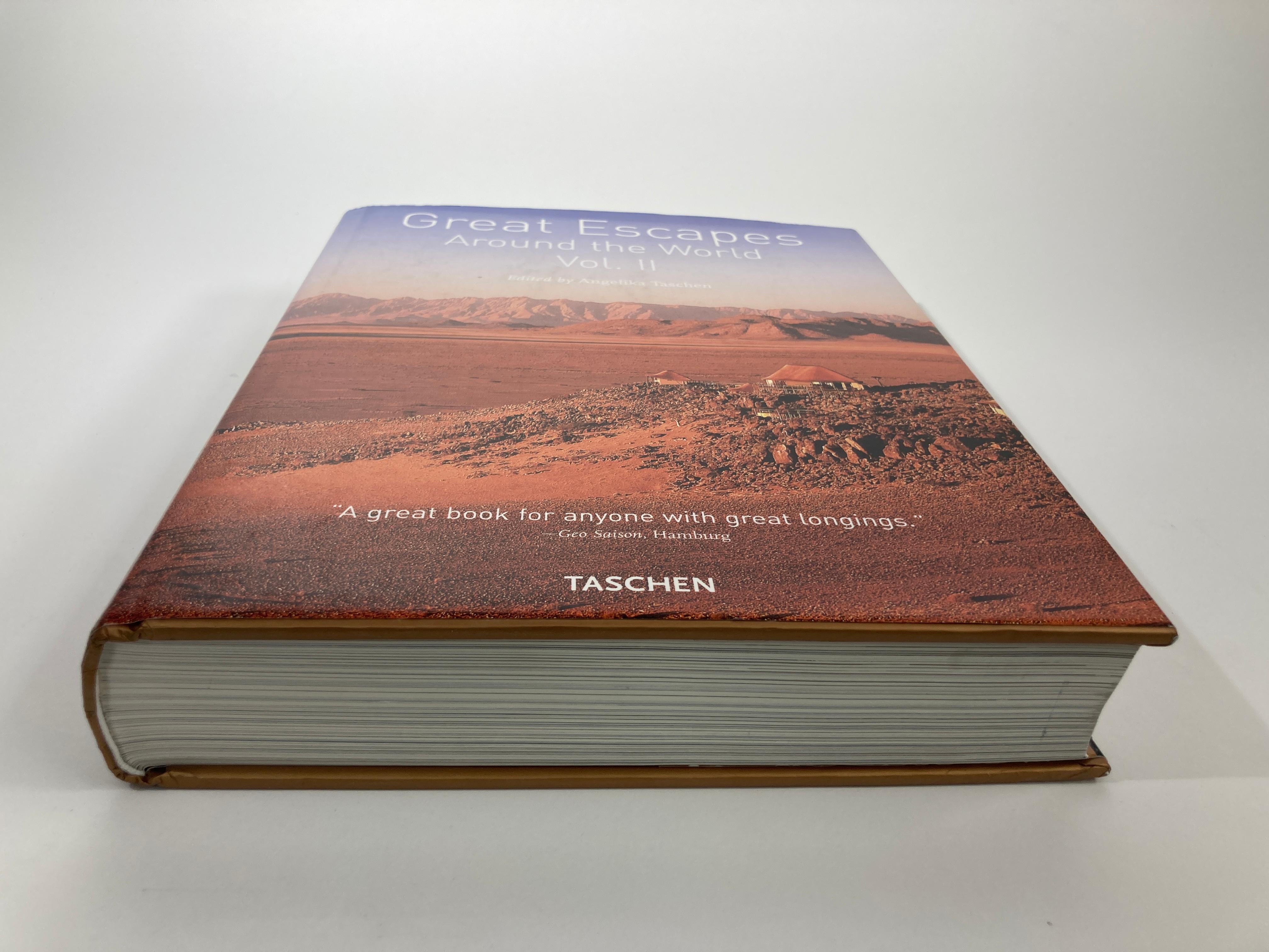 Great Escapes Around the World Vol. 2 by Taschen Hardcover Large Book In Good Condition In North Hollywood, CA